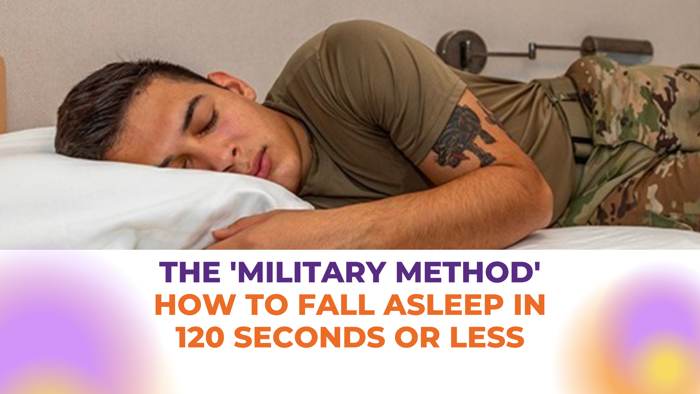 The 'military method' - How to fall asleep in 120 seconds or less - Meghna Dassani - Houston, TX